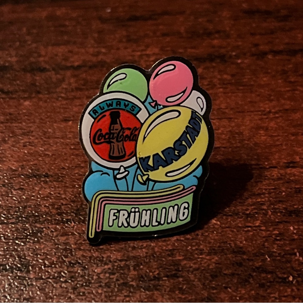 Vintage Coca-Cola Coke German Fruhling Karstadt Lapel Pin